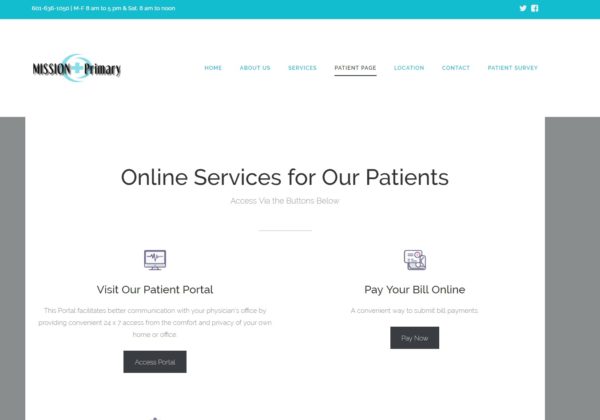 Mission Primary_Patient Page